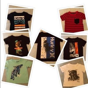 Lot of 7 Hurley t-shirts size 2T